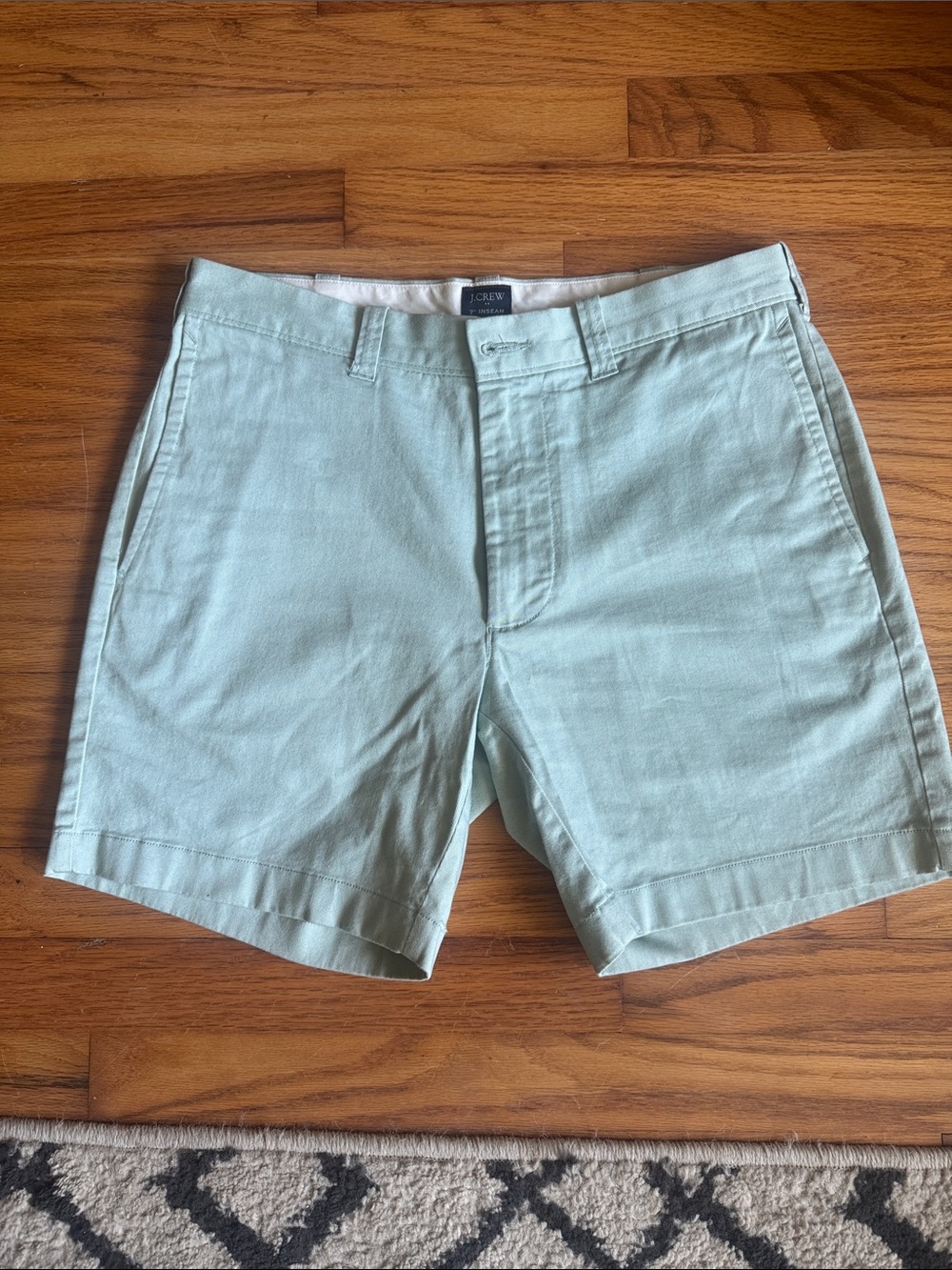 J. Crew Men's Light Mint Cotton Chino Shorts